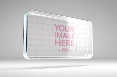 Floating Transparent Holographic Screen Mockup for Sci-Fi Design