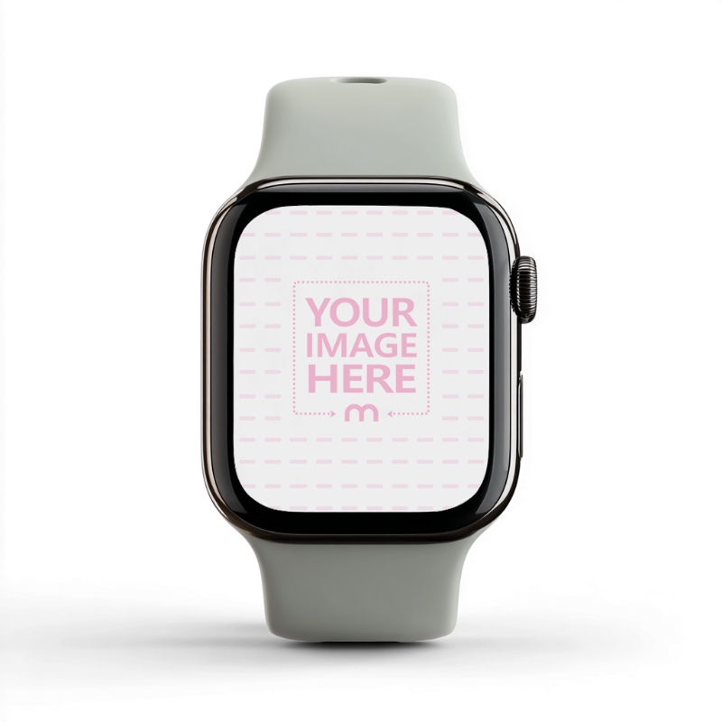 Smartwatch Display Mockup in Isolated Background preview image