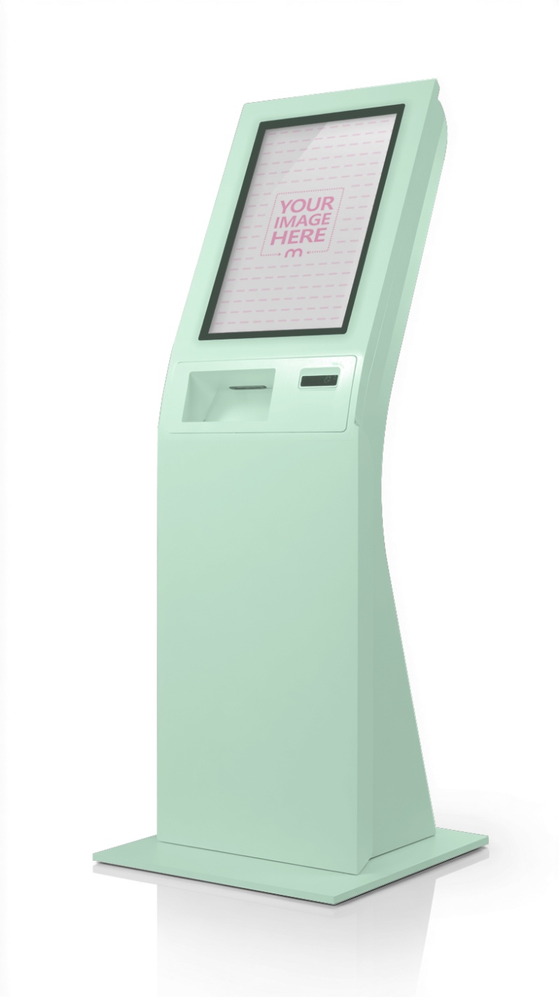Touchscreen Kiosk Mockup for Retail Information Interface preview image