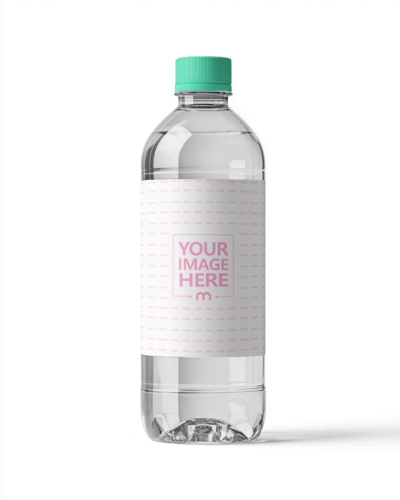 Water Bottle Label Mockup for Promotional Merchandise Branding preview image