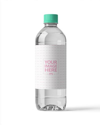 Water Bottle Label Mockup for Promotional Merchandise Branding