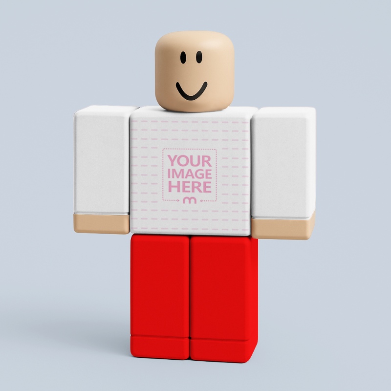 Customizable Roblox Character Mockup – Editable Avatar Template preview image