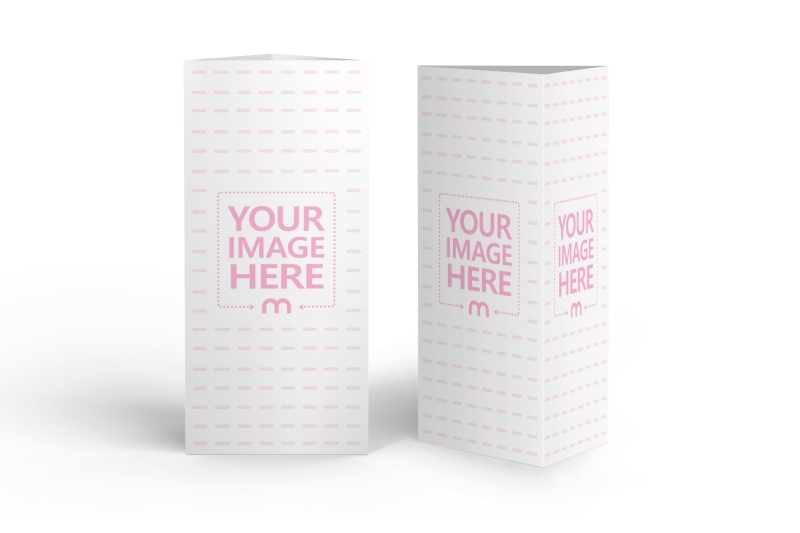 Trifold Brochure Mockup in Isolated Background preview image