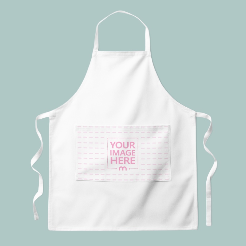 Canvas Apron Mockup with Front Pocket for Culinary Clothing preview image