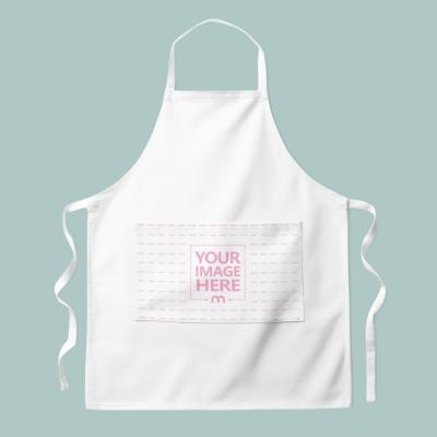 Canvas Apron Mockup with Front Pocket for Culinary Clothing