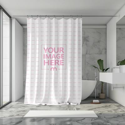 Bathroom Curtain Mockup for Home Interior Décor