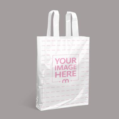 Plastic Shopping Bag Mockup for Retail and Grocery Store Branding