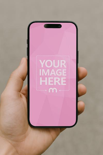 iPhone Mockup in Hand Outdoor for Ad and UI Previews