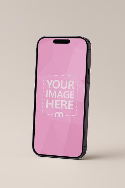 iPhone Mockup on Studio Background for App Previews