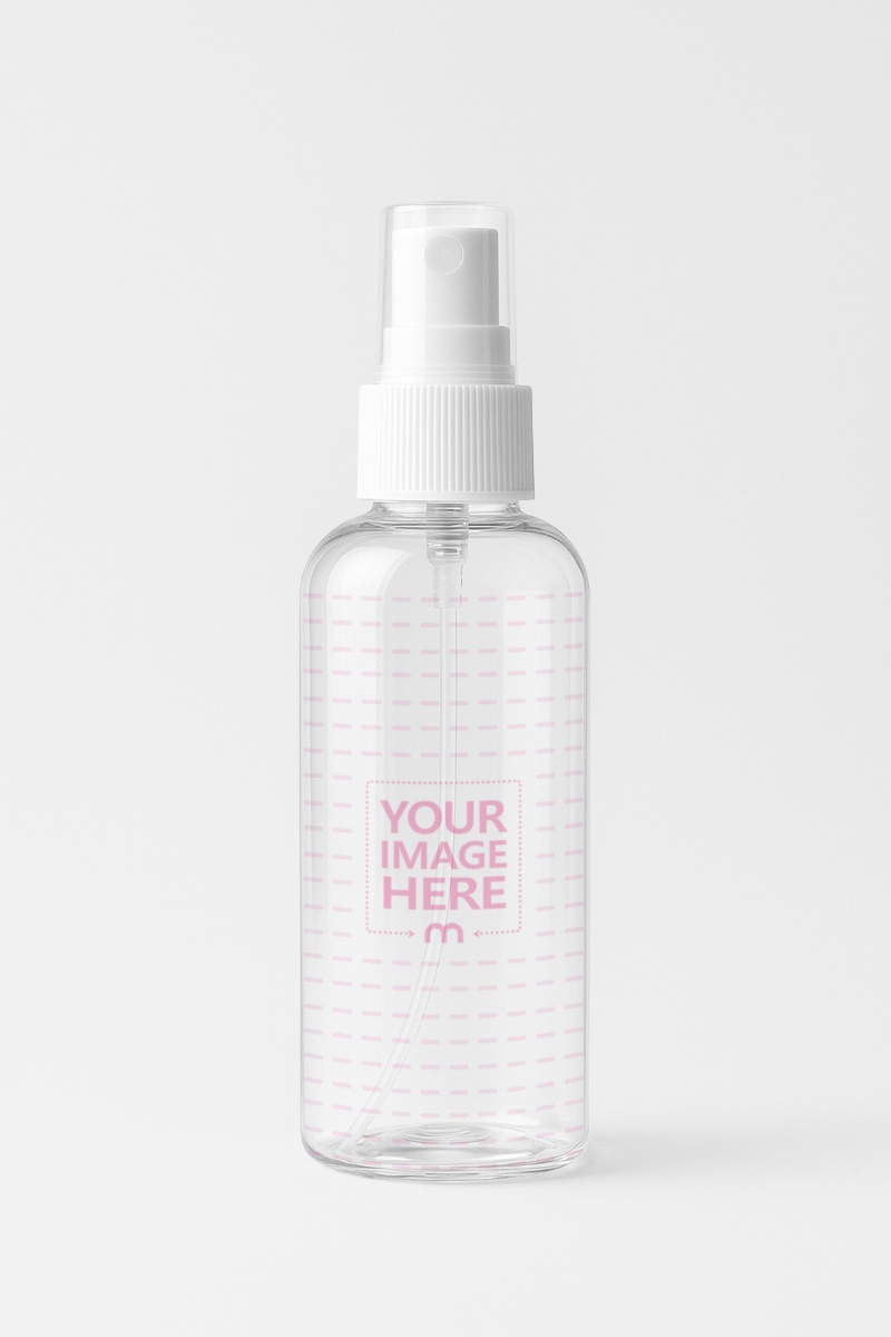 Spray Bottle Mockup with Trigger Nozzle for Cleaning Products preview image