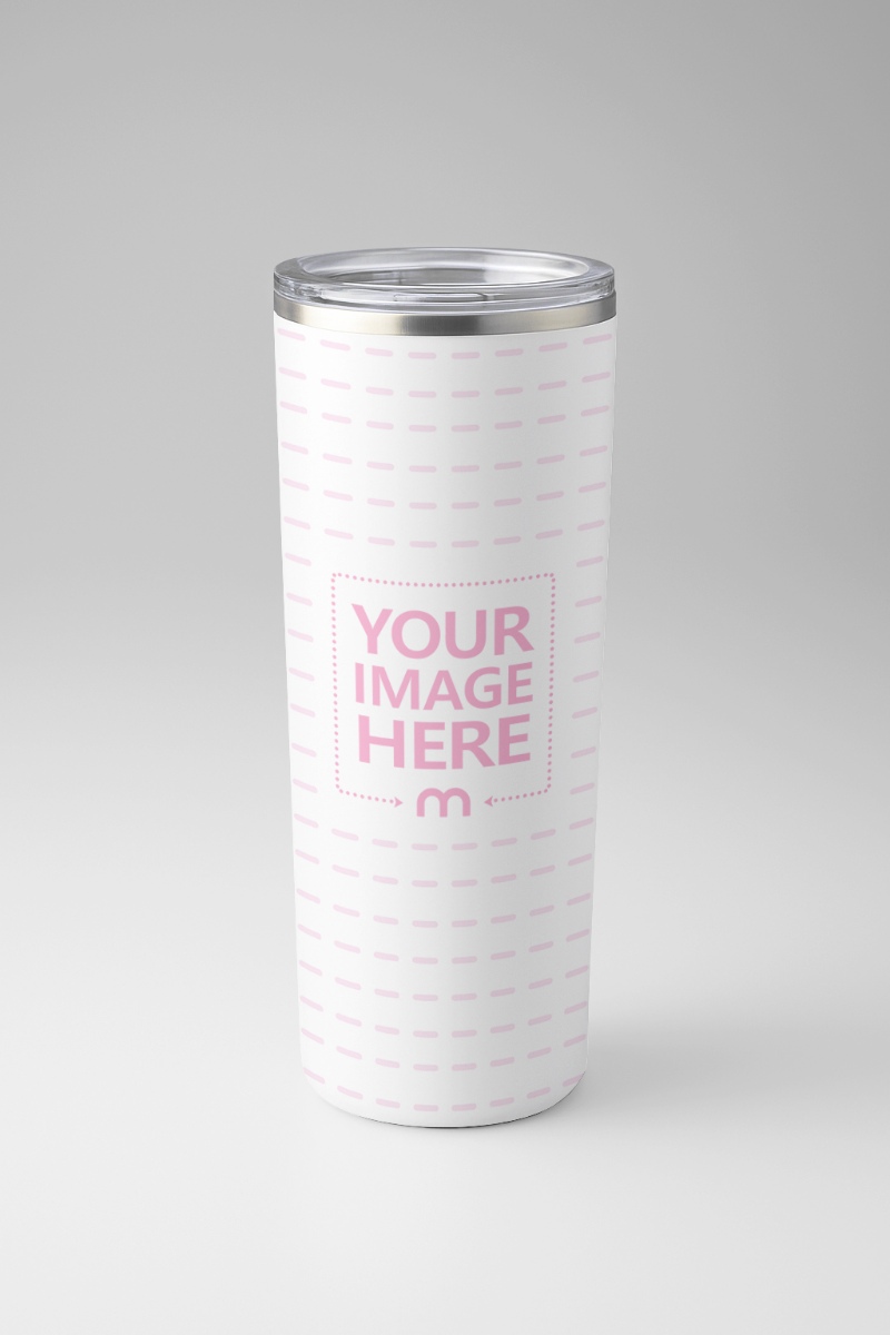 Stainless Steel Tumbler Mockup Isolated on Studio Background preview image