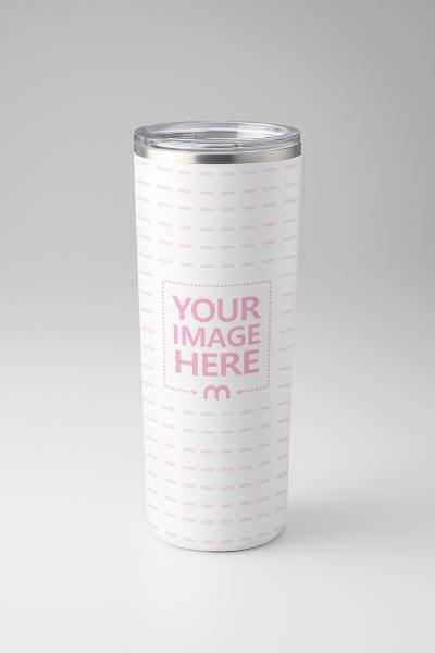 Stainless Steel Tumbler Mockup Isolated on Studio Background