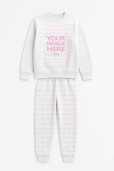 Shirt and Pants Flatlay Mockup on White Background