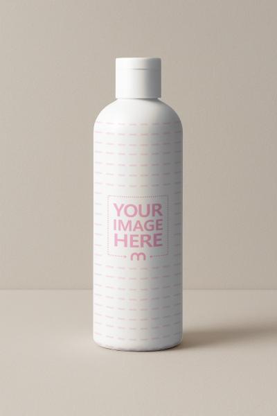 Slim Bottle on Isolated Background Mockup Generator