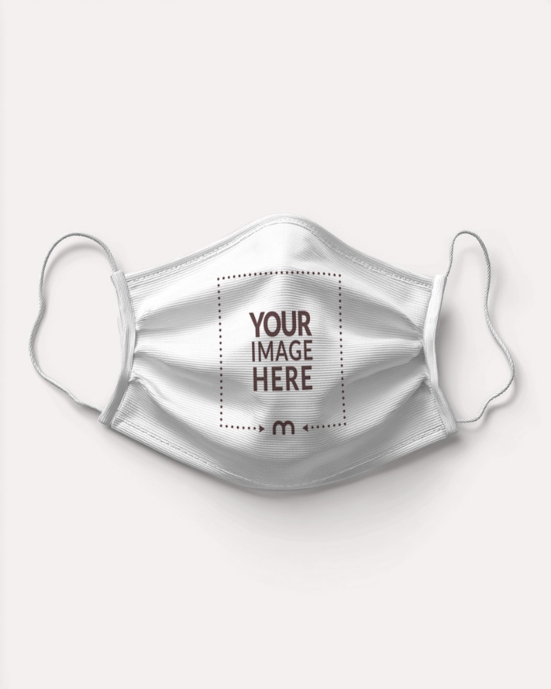 Face Mask Mockup for Medical Branding and Health Campaigns preview image