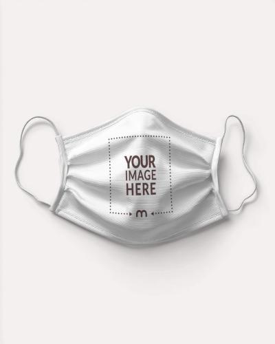 Face Mask Mockup for Medical Branding and Health Campaigns
