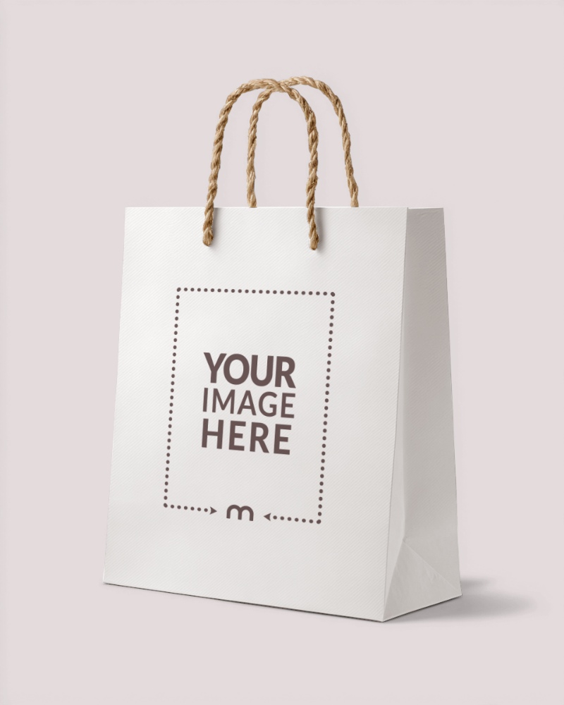 Shopping Paper Bag Mockup for Retail Packaging Presentations preview image