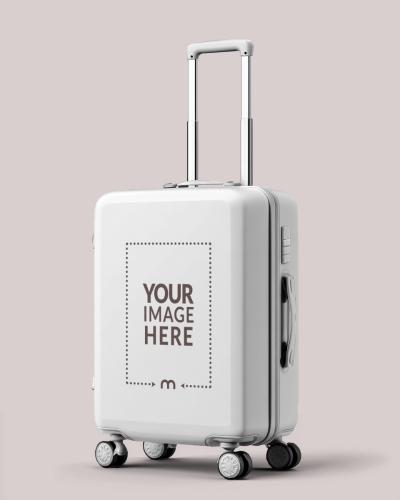Suitcase Mockup for Travel Branding and Luggage Promotion