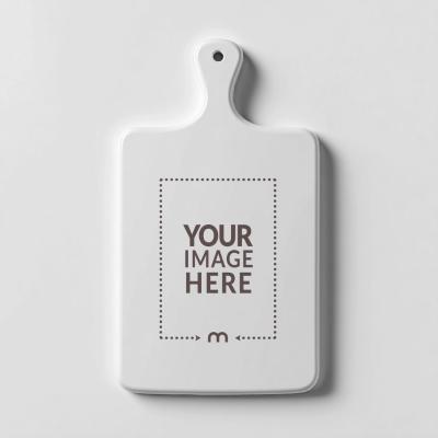 Cutting Board Mockup for Culinary Product Branding Concepts