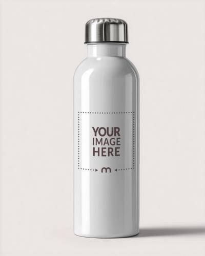 Water Bottle Mockup for Sportswear and Daily Use Promotions