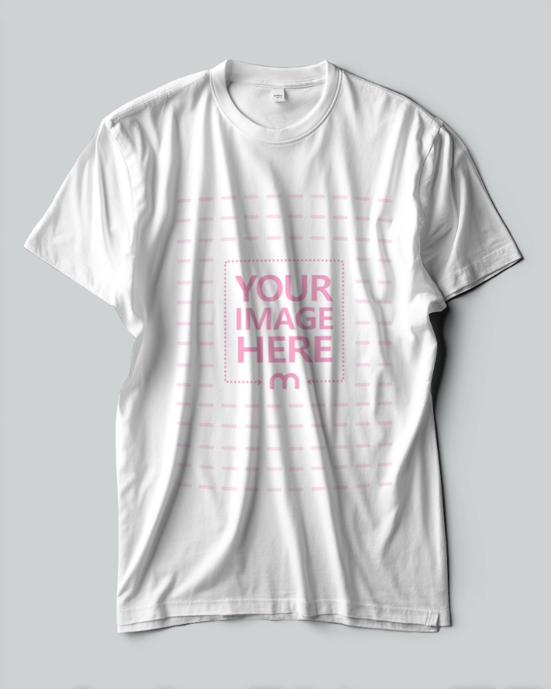 Top View of T-Shirt Mockup for Apparel Branding preview image