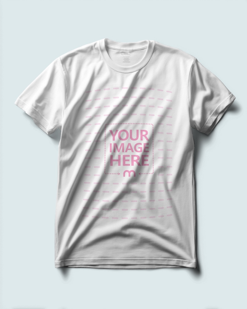 T-Shirt Mockup for Retail Fashion Advertising Concepts preview image