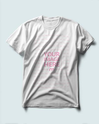 T-Shirt Mockup for Retail Fashion Advertising Concepts