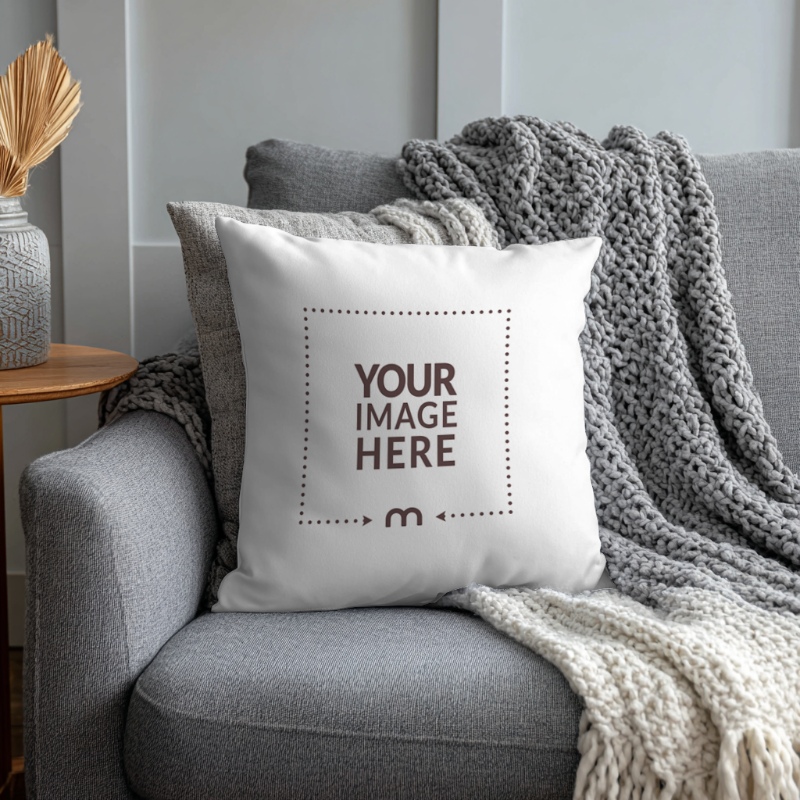 Pillow Mockup for Sofa Decor and Lifestyle Branding preview image
