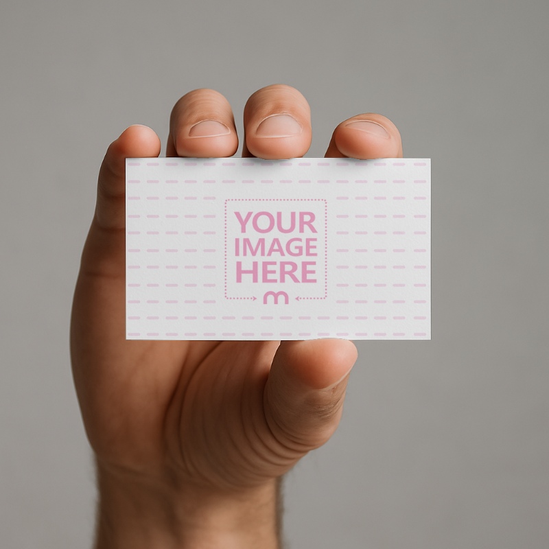 Business Card Mockup in Hand for Professional Card Design preview image