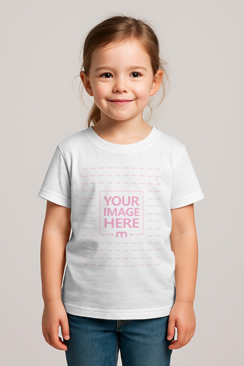 Hoodie Mockup on Smiling Young Kid Standing preview image