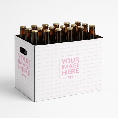 15-Pack Beer Box Mockup with for Beverage Packaging Design