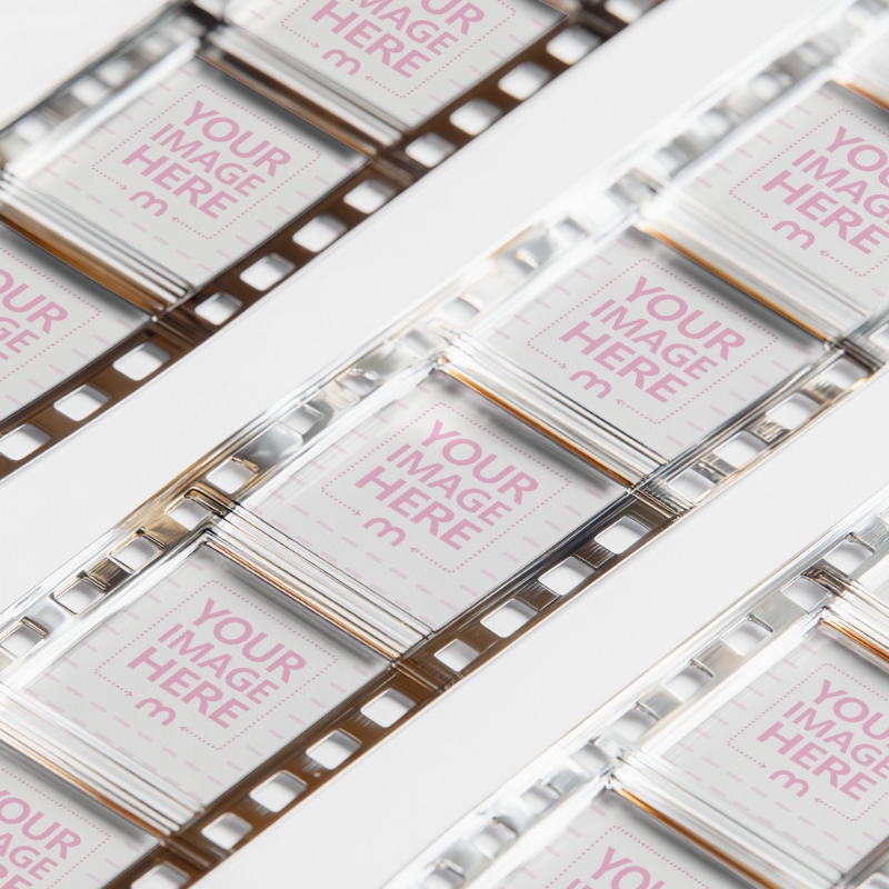16mm Kodak Film Strip Mockup for Photography Branding preview image