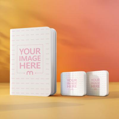Bundle Mockup with Rounded Book Cover and Two Smaller Books