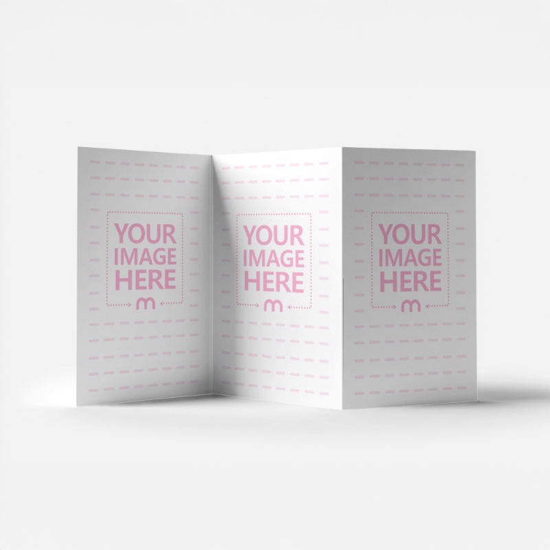 Trifold Brochure Mockup in Isolated Background for Corporate Print preview image