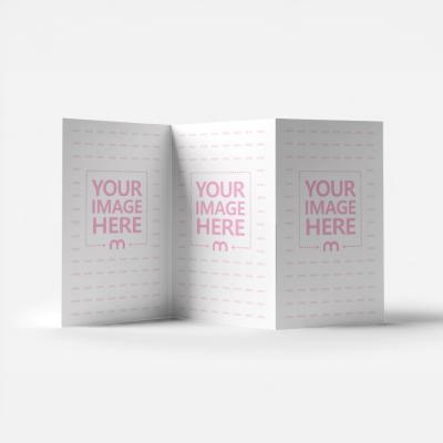 Trifold Brochure Mockup in Isolated Background for Corporate Print
