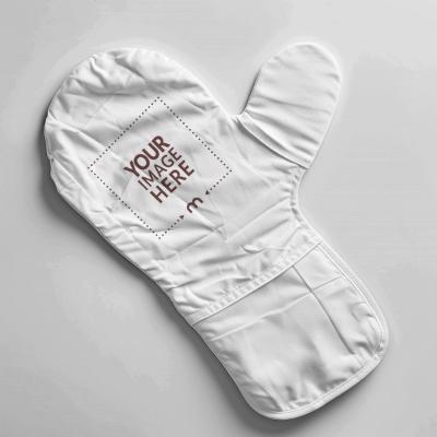 Oven Mitt Mockup on Isolated Background for Kitchenware Branding