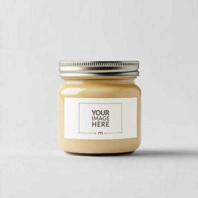 Butter Jar Label Mockup for Food Packaging Branding