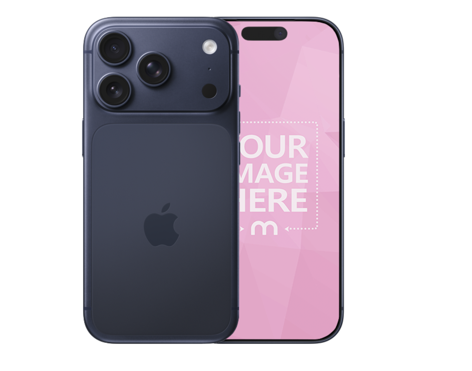 iPhone 17 Pro Deep Blue Mockup Generator preview image