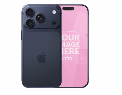 iPhone 17 Pro Deep Blue Mockup Generator