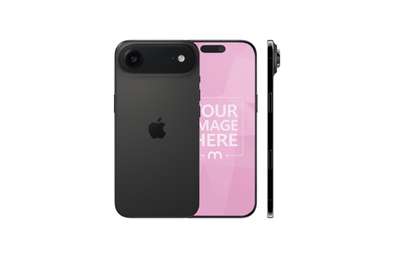 Black iPhone Air Mockup – Multiple Angles Mockup Generator preview image