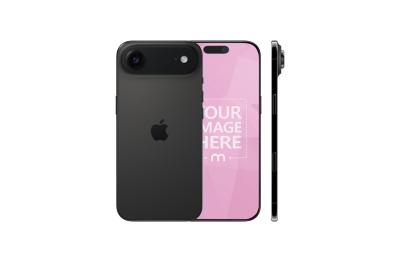 Black iPhone Air Mockup – Multiple Angles Mockup Generator
