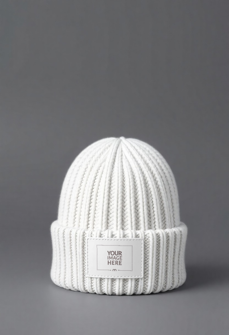 Beanie Hat Mockup on Isolated Background for Apparel Design preview image