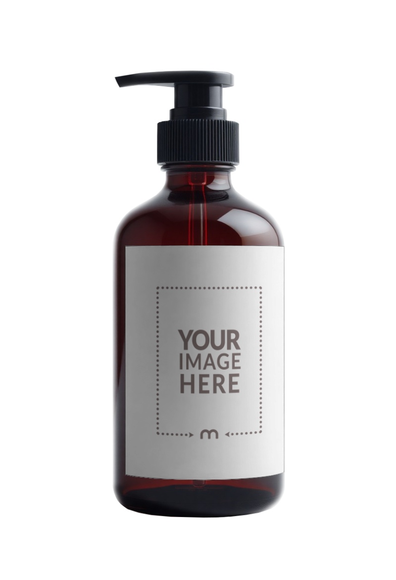 Container Bottle Label Mockup on Isolated Background preview image