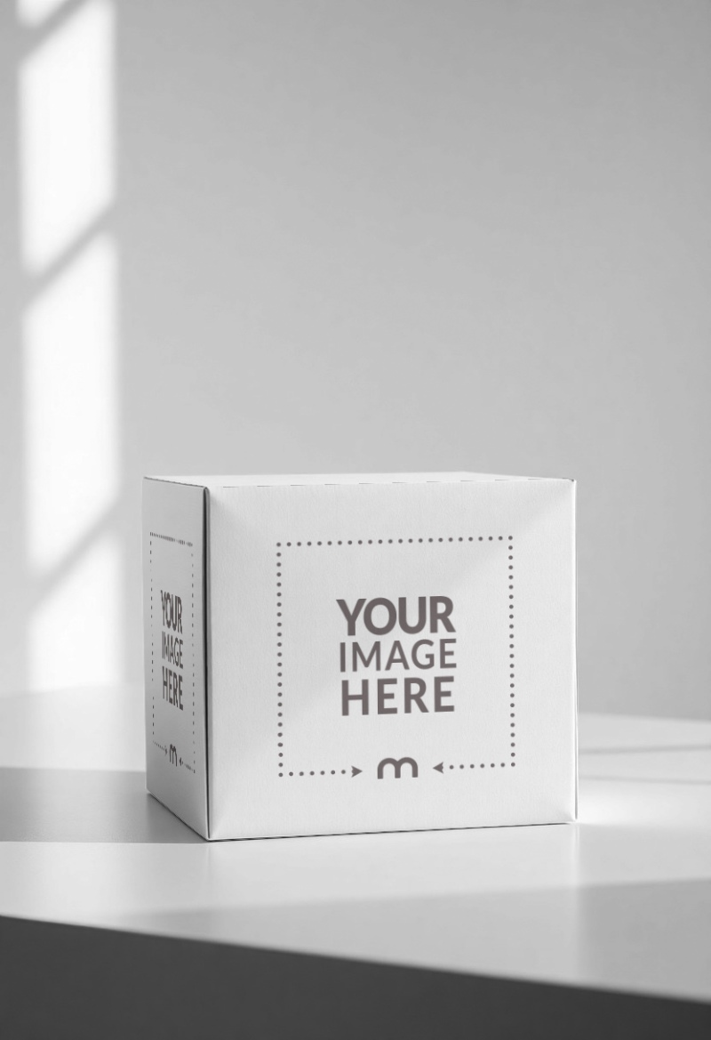 Rectangular Packaging Mockup in Isolated Background preview image