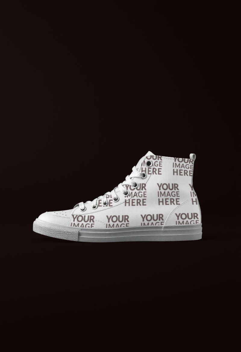 Side View Shoe Design Mockup for Footwear Branding preview image