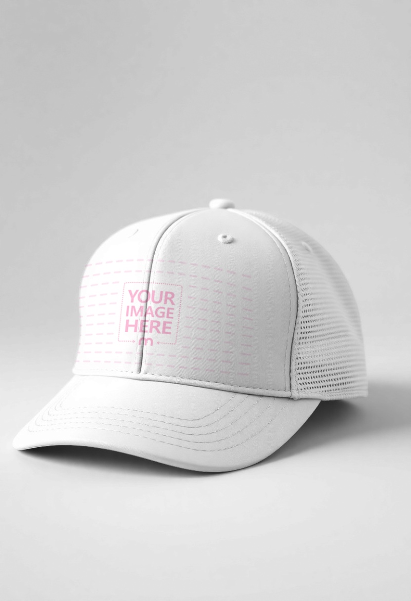 Snapback Cap Mockup on Isolated Background preview image
