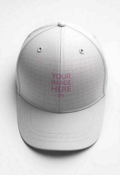 Snapback Cap Mockup Top View for Fashion Display