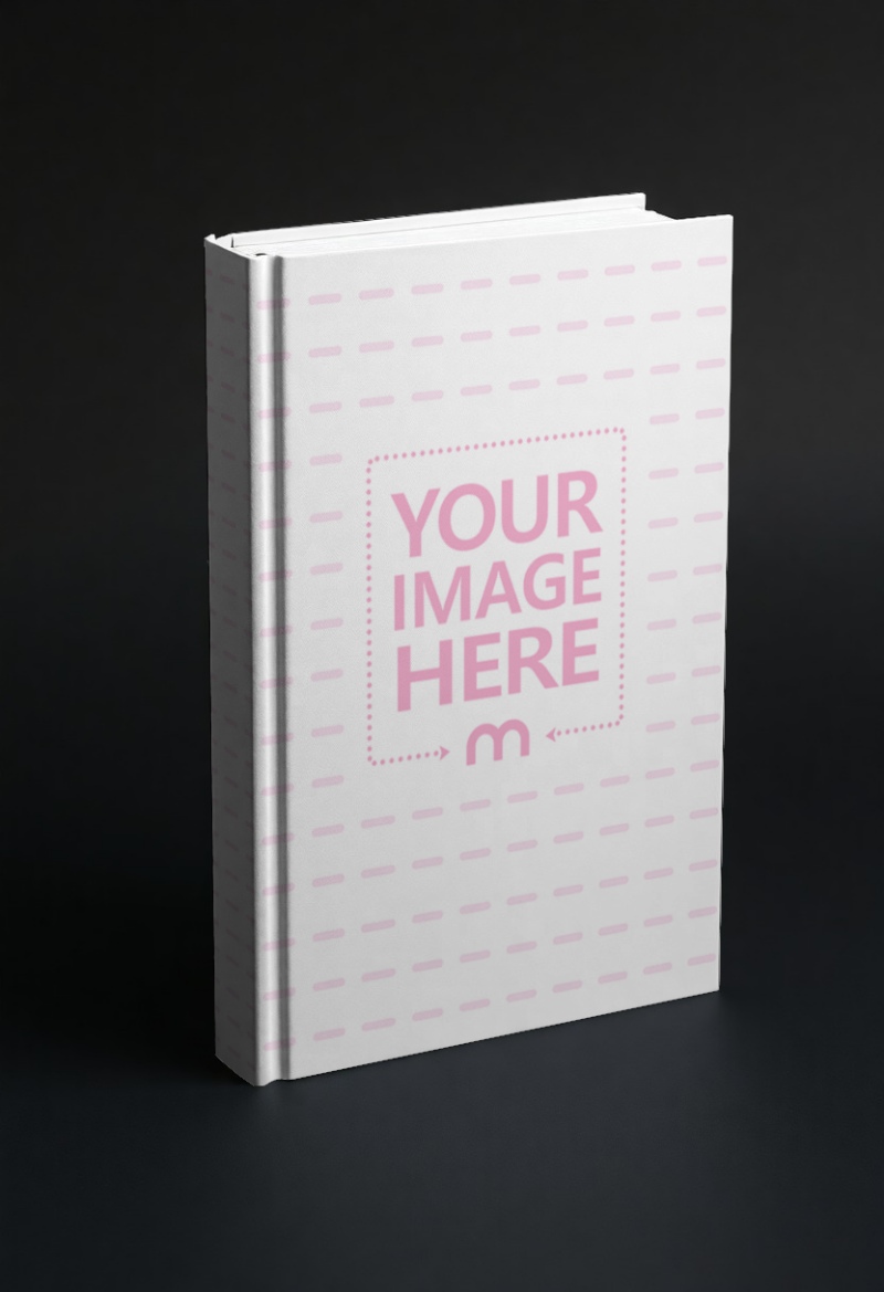Book Cover Mockup on Dark Background for Fictions preview image