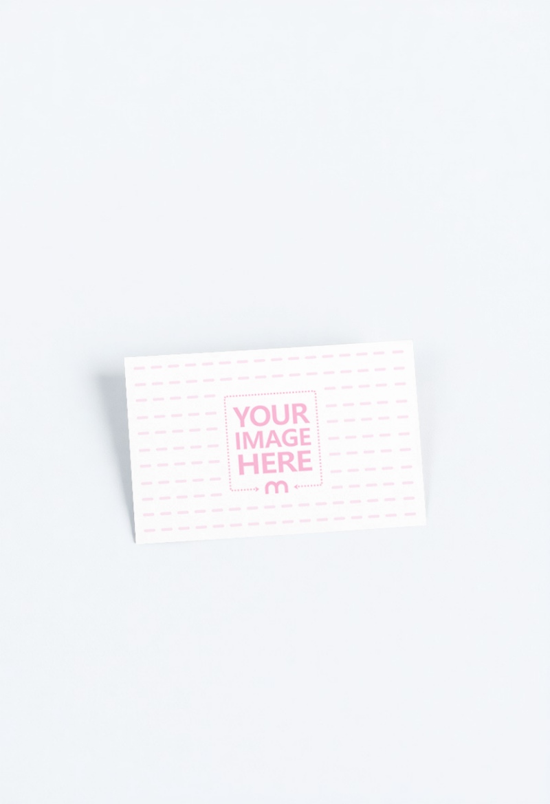 Business Card Mockup on White Background preview image