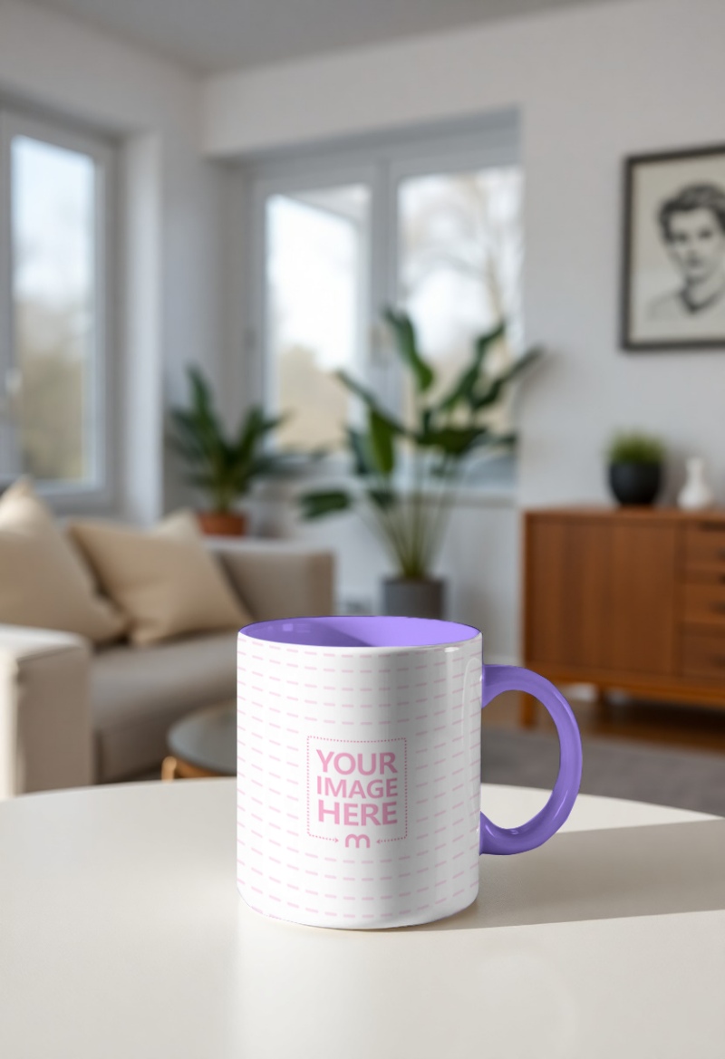 Ceramic Mug Mockup for Home Decor and Kitchenware Branding preview image